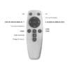 LED Stropné svietidlo BLADE 3u1 45W - Čierne okruhle na dialkove ovladanie - Image 3