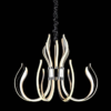 Luxusná závesná lampa MANTRA Versailles s chrómovaným hliníkovým rámom a bielym akrylovým difúzorom, ideálna pre veľké a reprezentatívne priestory